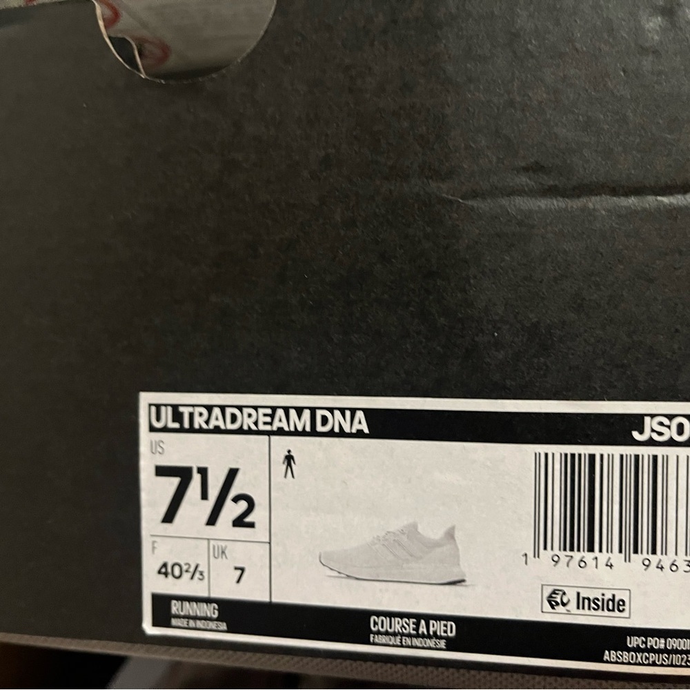 Adidas UltraDream DNA Cloud White/Core Black Men's Shoe Size 7.5 JS0321 - Picture 11 of 11